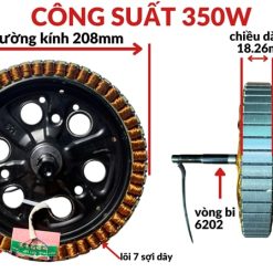 Lõi động cơ 350w bi lệch 02-03