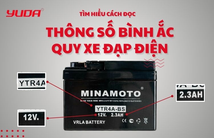 thông số bình ắc quy xe đạp điện